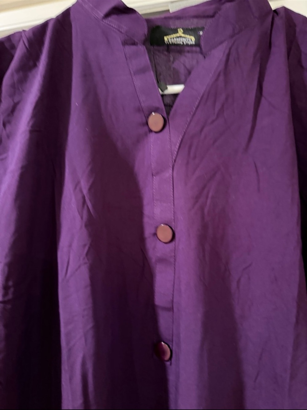 Purple Button-Up Shirt - Picture 7 of 10